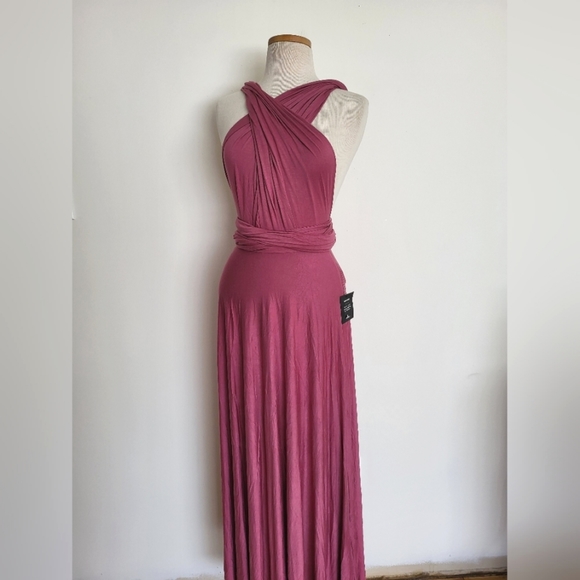 Lulu's rusty rose maxi infinity dress - Picture 6 of 6